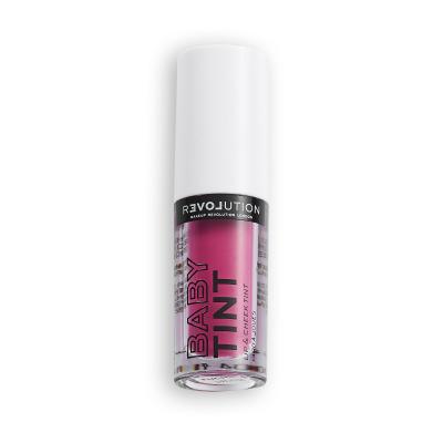 Revolution Relove Baby Tint Lip &amp; Cheek Rúzs nőknek 1,4 ml Változat Fuchsia