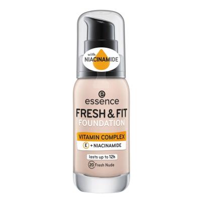 Essence Fresh &amp; Fit Alapozó nőknek 30 ml Változat 20 Fresh Nude