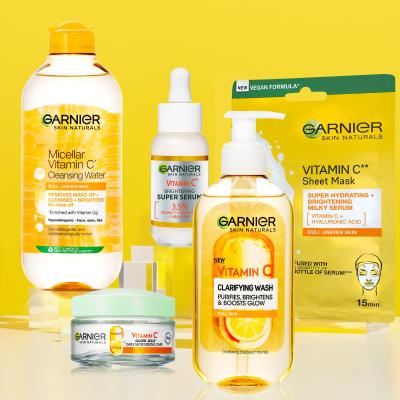 Garnier Skin Naturals Vitamin C Clarifying Wash Arctisztító gél nőknek 200 ml