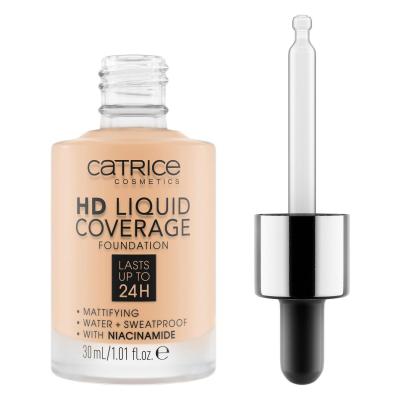 Catrice HD Liquid Coverage 24H Alapozó nőknek 30 ml Változat 005 Ivory Beige