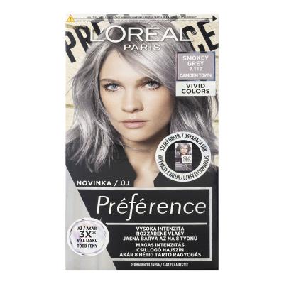 L&#039;Oréal Paris Préférence Vivid Colors Hajfesték nőknek 60 ml Változat 9,112 Smokey Grey