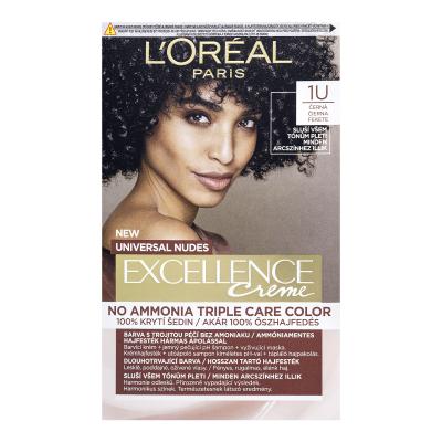 L&#039;Oréal Paris Excellence Creme Triple Protection No Ammonia Hajfesték nőknek 48 ml Változat 1U Black