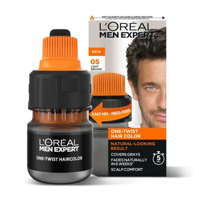 L&#039;Oréal Paris Men Expert One-Twist Hair Color Hajfesték férfiaknak 50 ml Változat 05 Light/Medium Brown