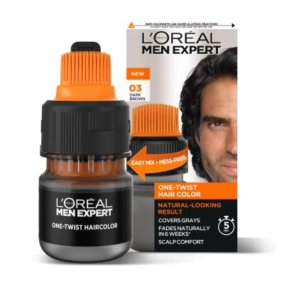 L&#039;Oréal Paris Men Expert One-Twist Hair Color Hajfesték férfiaknak 50 ml Változat 03 Dark Brown
