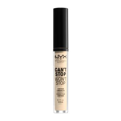 NYX Professional Makeup Can&#039;t Stop Won&#039;t Stop Contour Concealer Korrektor nőknek 3,5 ml Változat 01 Pale