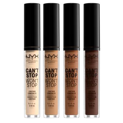 NYX Professional Makeup Can&#039;t Stop Won&#039;t Stop Contour Concealer Korrektor nőknek 3,5 ml Változat 7.5 Soft Beige