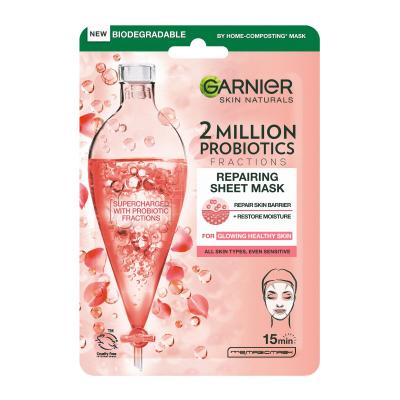Garnier Skin Naturals 2 Million Probiotics Repairing Sheet Mask Arcmaszk nőknek 1 db