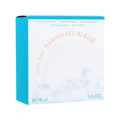Hermes Eau Des Merveilles Bleue Eau de Toilette nőknek Utántölthető 30 ml