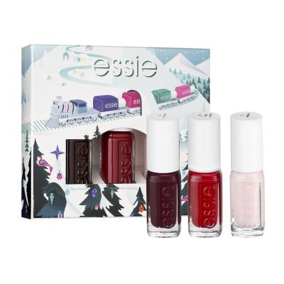 Essie Nail Polish Christmas Mini Trio Pack Ajándékcsomagok körömlakk 15 ml + körömlakk 15 ml + körömlakk 15 ml