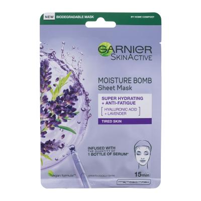 Garnier SkinActive Moisture Bomb Super Hydrating + Anti-Fatigue Arcmaszk nőknek 1 db