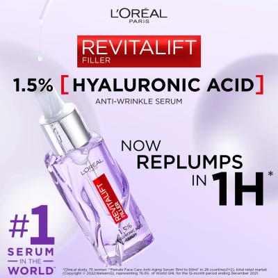 L&#039;Oréal Paris Revitalift Filler HA 1,5% Arcszérum nőknek 30 ml