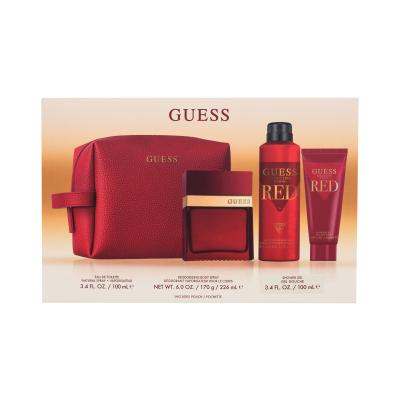 GUESS Seductive Homme Red Ajándékcsomagok Eau de Toilette 100 ml + dezodor 226 ml + tusfürdő 100 ml + kozmetikai táska