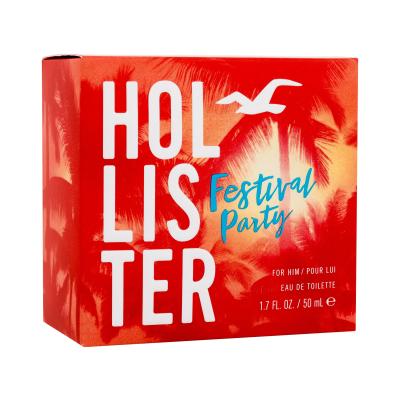 Hollister Festival Party Eau de Toilette férfiaknak 50 ml
