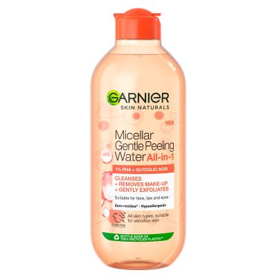 Garnier Skin Naturals Micellar Gentle Peeling Water Micellás víz nőknek 400 ml