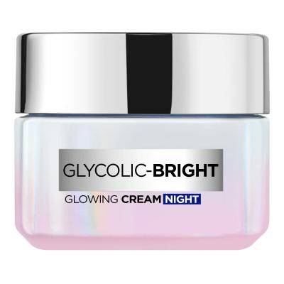 L&#039;Oréal Paris Glycolic-Bright Glowing Cream Night Éjszakai szemkörnyékápoló krém nőknek 50 ml