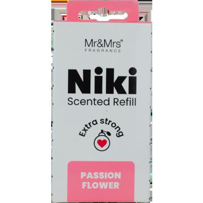 Mr&amp;Mrs Fragrance Niki Refill Passion Flowers Autóillatosító Refill 1 db