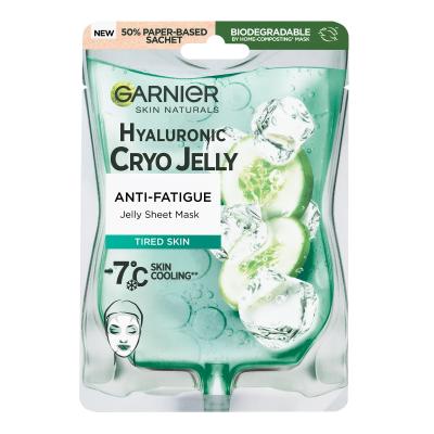 Garnier Skin Naturals Hyaluronic Cryo Jelly Sheet Mask Arcmaszk nőknek 1 db