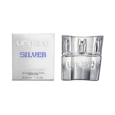 Emanuel Ungaro Ungaro Silver Eau de Toilette férfiaknak 30 ml