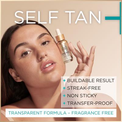 Garnier Ambre Solaire Natural Bronzer Self-Tan Face Drops Önbarnító készítmény 30 ml