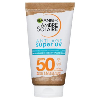 Garnier Ambre Solaire Super UV Anti-Age Protection Cream SPF50 Fényvédő készítmény arcra 50 ml