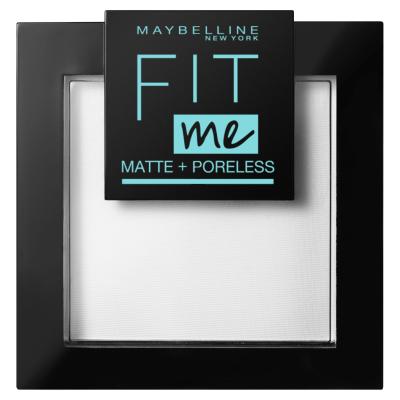 Maybelline Fit Me! Matte + Poreless Púder nőknek 9 g Változat 090 Translucent