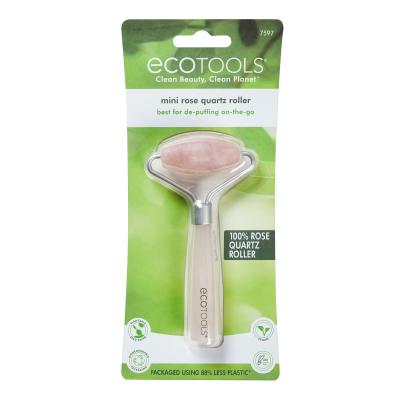 EcoTools Facial Roller Mini Rose Quartz Masszázshenger és -kő nőknek 1 db