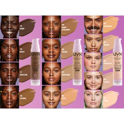 NYX Professional Makeup Bare With Me Serum Concealer Korrektor nőknek 9,6 ml Változat 5.7 Light Tan