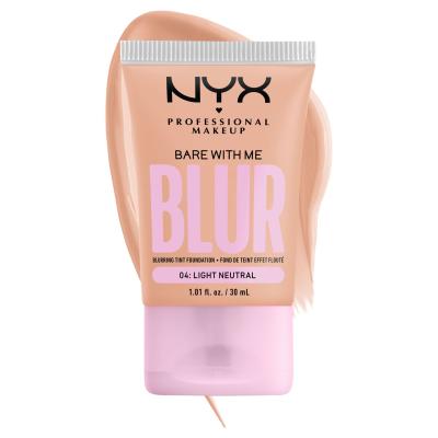 NYX Professional Makeup Bare With Me Blur Tint Foundation Alapozó nőknek 30 ml Változat 04 Light Neutral