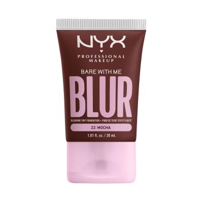 NYX Professional Makeup Bare With Me Blur Tint Foundation Alapozó nőknek 30 ml Változat 22 Mocha