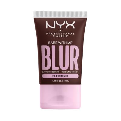 NYX Professional Makeup Bare With Me Blur Tint Foundation Alapozó nőknek 30 ml Változat 23 Espresso