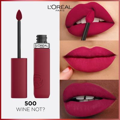 L&#039;Oréal Paris Infaillible Matte Resistance Lipstick Rúzs nőknek 5 ml Változat 500 Wine Not?