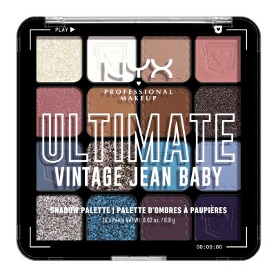 NYX Professional Makeup Ultimate Szemhéjfesték nőknek 13,28 g Változat 02 Vintage Jean Baby