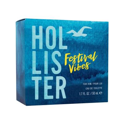 Hollister Festival Vibes Eau de Toilette férfiaknak 50 ml sérült doboz