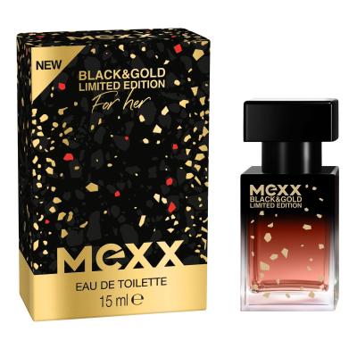 Mexx Black &amp; Gold Limited Edition Eau de Toilette nőknek 15 ml