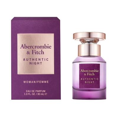 Abercrombie &amp; Fitch Authentic Night Eau de Parfum nőknek 30 ml