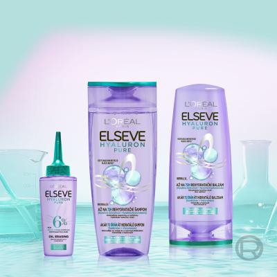 L&#039;Oréal Paris Elseve Hyaluron Pure Sampon nőknek 400 ml