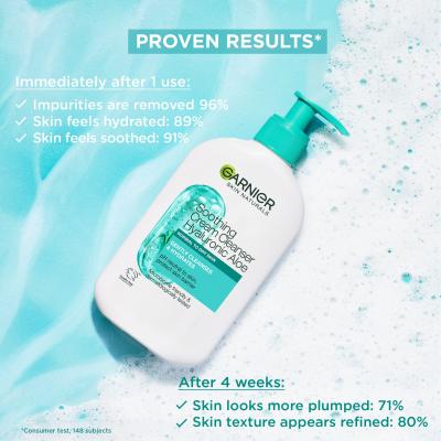 Garnier Skin Naturals Hyaluronic Aloe Soothing Cream Cleanser Bőrtisztító krém nőknek 250 ml