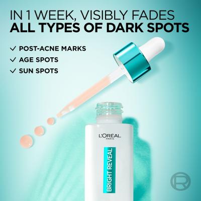 L&#039;Oréal Paris Bright Reveal Niacinamide Dark Spot Serum Arcszérum nőknek 30 ml