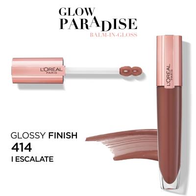 L&#039;Oréal Paris Glow Paradise Balm In Gloss Szájfény nőknek 7 ml Változat 414 Escalate