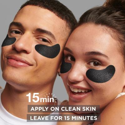 Garnier Skin Naturals Charcoal Caffeine Depuffing Eye Mask Szemmaszk nőknek 5 g