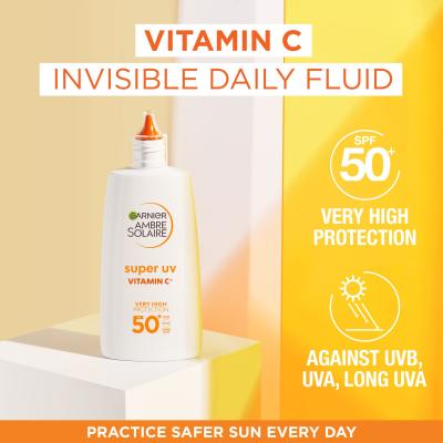 Garnier Ambre Solaire Super UV Vitamin C SPF50+ Fényvédő készítmény arcra 40 ml