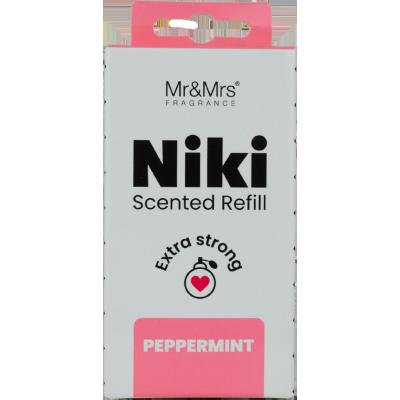 Mr&amp;Mrs Fragrance Niki Refill Peppermint Autóillatosító Refill 1 db