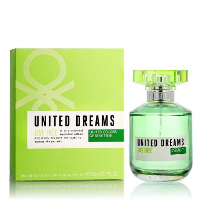 Benetton United Dreams Live Free Eau de Toilette nőknek 80 ml