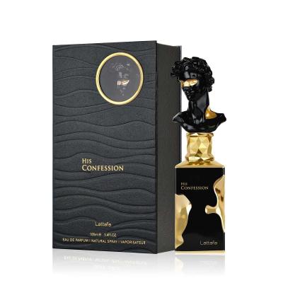 Lattafa His Confession Eau de Parfum férfiaknak 100 ml