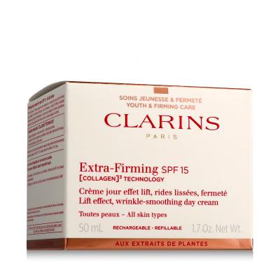 Clarins Extra-Firming Day Cream All Skin Types, SPF15 Nappali arckrém nőknek 50 ml