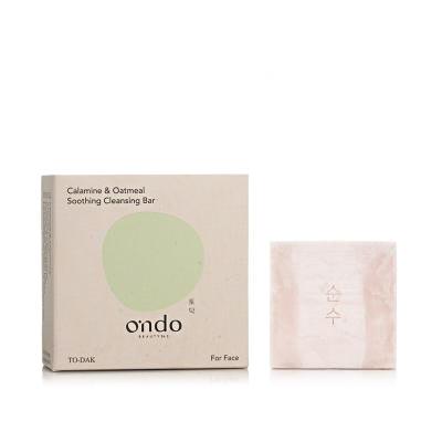 Ondo Beauty 36.5 TO-DAK Calamine &amp; Oatmeal Soothing Cleansing Bar Szilárd szappan 70 g
