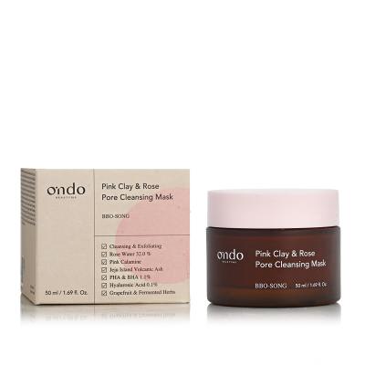 Ondo Beauty 36.5 BBO-SONG Pink Clay &amp; Rose Pore Cleansing Mask Arcmaszk 50 ml