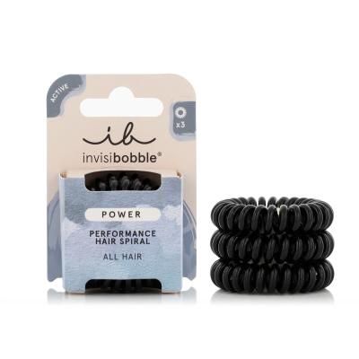 Invisibobble Power Performance Hair Spiral Hajgumi nőknek Változat True Black - černá Szett
