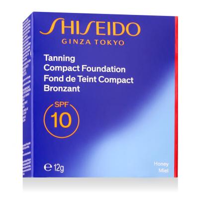Shiseido Sun Protection Tanning Compact Foundation SPF10 Alapozó nőknek 12 g Változat Honey