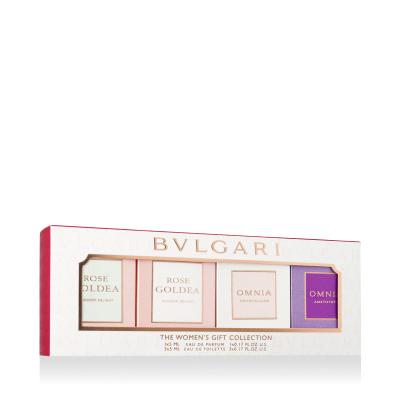Bvlgari Women’s Gift Collection Ajándékcsomagok EDT Rose Goldea Blossom Delight 5 ml + EDT Omnia Crystalline 5 ml + EDT Omnia Amethyste 5 ml + EDP Rose Goldea Blossom Delight 5 ml